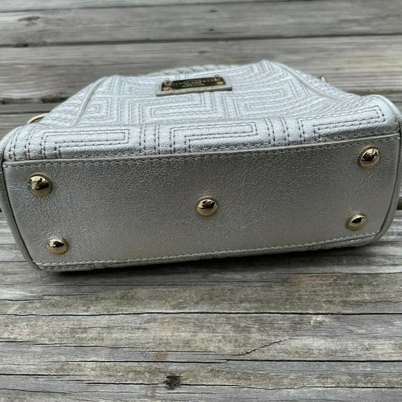 Gianni Versace Women Bag Small Hand Bag Silver Tone Made in Italy - Picture 11 of 12